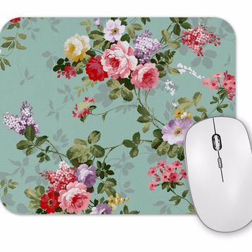 Baskı Dükkanı Cicek Desenli Mouse Pad