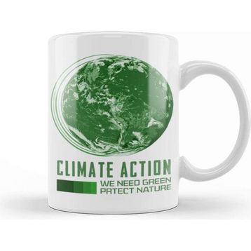 Baskı Dükkanı Climate Action Green Kupa