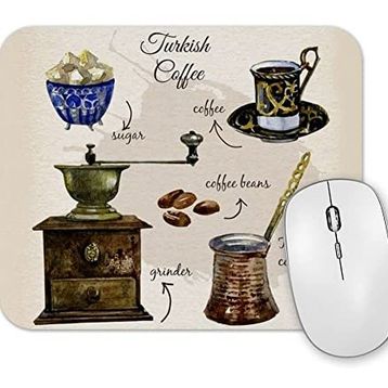 Baskı Dükkanı Coffe Turkish Mouse Pad