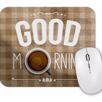 Baskı Dükkanı Coffee Good Morning Mouse Pad