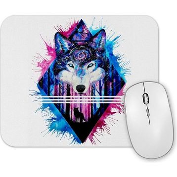 Baskı Dükkanı Color Wolf Mouse Pad