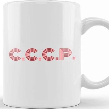 Baskı Dükkanı Communist Cccp Red Font Kupa Bardak