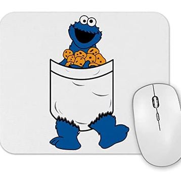 Baskı Dükkanı Cookie Monster Kurabiye Canavarı Mouse Pad