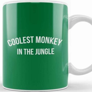 Baskı Dükkanı Coolest Monkey In The Jungle Kupa Bardak