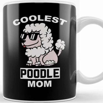 Baskı Dükkanı Coolest Poodle Mom Kupa Bardak