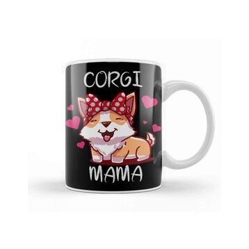 Baskı Dükkanı Corgi Mama Kupa Bardak
