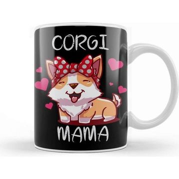 Baskı Dükkanı Corgi Mama Kupa Bardak