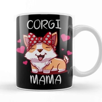 Baskı Dükkanı Corgi Mama Kupa Bardak