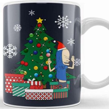 Baskı Dükkanı Cornholio Around The Christmas Tree Kupa Bardak