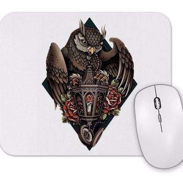 Baskı Dükkanı Coruja Colorida Baykuş Mouse Pad
