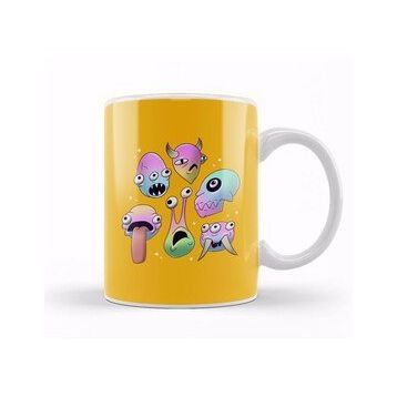 Baskı Dükkanı Cosmic Monsters Kupa Bardak