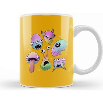 Baskı Dükkanı Cosmic Monsters Kupa Bardak