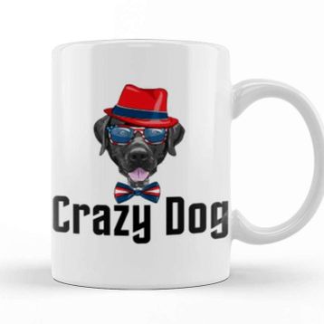 Baskı Dükkanı Crazy Dog Gift Kupa