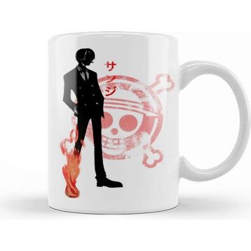 Baskı Dükkanı Crimson Sanji White Kupa