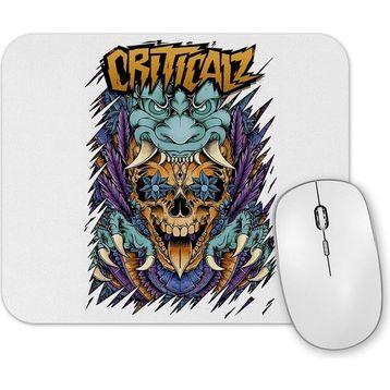 Baskı Dükkanı Criticalz Skull Tribal Mouse Pad