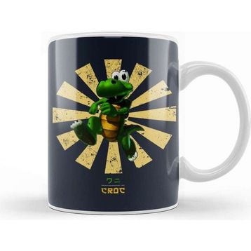 Baskı Dükkanı Croc Retro Japanese Kupa