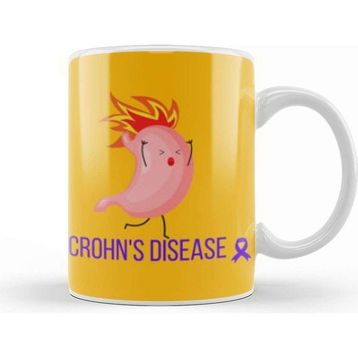 Baskı Dükkanı Crohn's Colıtıs Awareness Warrior Unbreakable Kupa