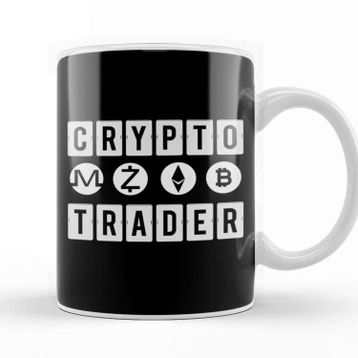 Baskı Dükkanı Crypto Trader Bitcoin Blockchain Distressed 02 Kupa