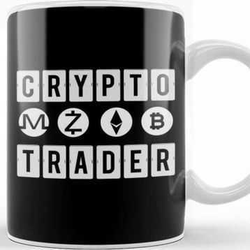 Baskı Dükkanı Crypto Trader Bitcoin Blockchain Distressed 02 Kupa