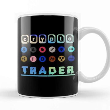 Baskı Dükkanı Crypto Trader Bitcoin Cryptocurrency Kupa