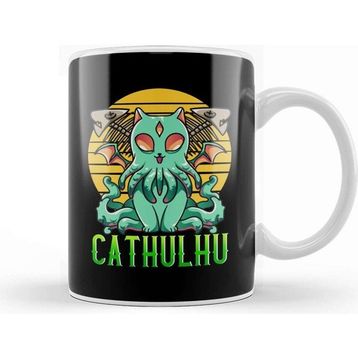 Baskı Dükkanı Cthulhu Porselen Kupa