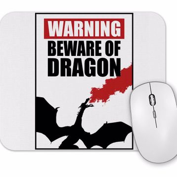 Baskı Dükkanı Cuidado Dragao Feroz Mouse Pad