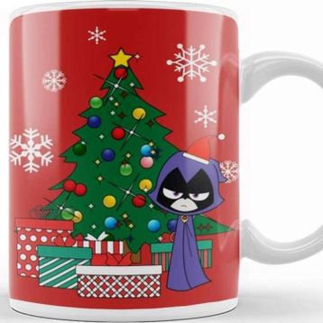 Baskı Dükkanı Cuphead Around The Christmas Tree Kupa Bardak