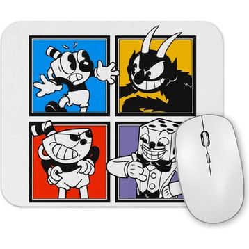 Baskı Dükkanı Cuphead Characters Mouse Pad
