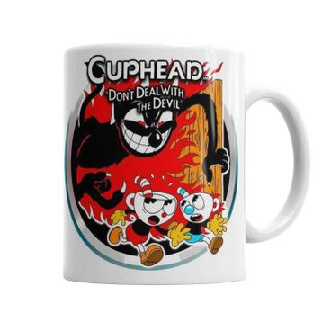 Baskı Dükkanı Cuphead Don't Deal With The Devil Sihirli Porselen Kupa Bardak