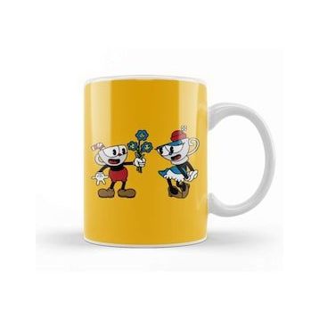Baskı Dükkanı Cuphead Meets Teacuphead Kupa Bardak