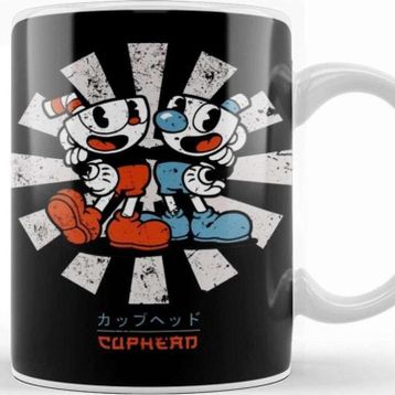 Baskı Dükkanı Cuphead Retro Japanese Kupa Bardak