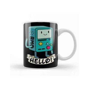 Baskı Dükkanı Cute Adventure Time Bmo Hello 01 Kupa