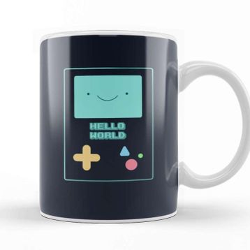 Baskı Dükkanı Cute Adventure Time Bmo Hello World Programmer Programming Female 01 Kupa Bardak