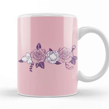 Baskı Dükkanı Cute Flowers Illustration Kupa