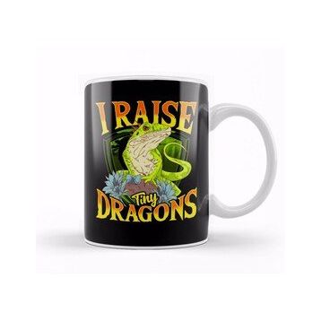 Baskı Dükkanı Cute Funny I Raise Tiny Dinosaurs Reptile Pun Kupa