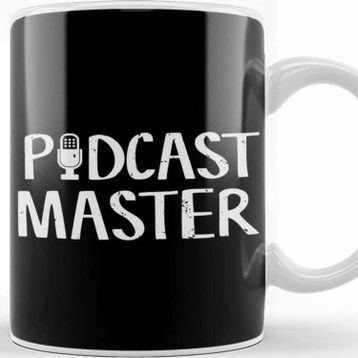 Baskı Dükkanı Cute Funny Podcast Master Podcasting Kupa