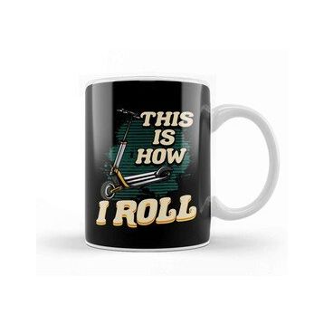 Baskı Dükkanı Cute Funny This Is How I Roll Rolling Pin Baker Pun Kupa