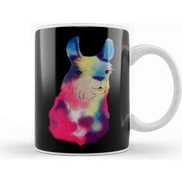 Baskı Dükkanı Cute Galactic Llama Space Exploration Lama Kupa