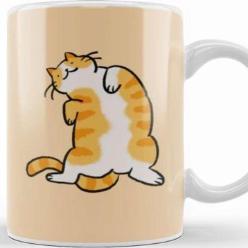 Baskı Dükkanı Cute Ginger Cat Orange Tabby Cat Kedi Kupa