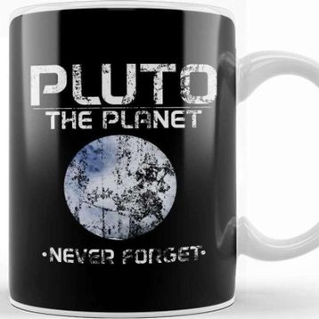 Baskı Dükkanı Cute Pluto The Planet Never Forget Distressed Kupa