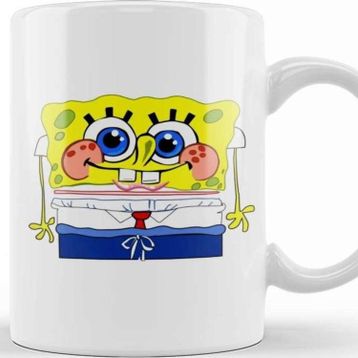 Baskı Dükkanı Cute Spongebob Süngerbob Kupa
