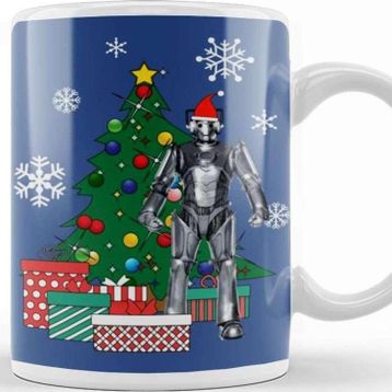 Baskı Dükkanı Cyberman Dr Who Around The Christmas Tree Kupa