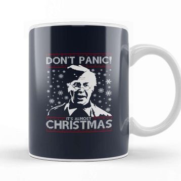 Baskı Dükkanı Dads Army Dont Panic Christmas Knit Pattern Kupa