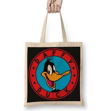 Baskı Dükkanı Daffy Duck Bez Çanta