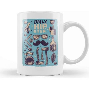 Baskı Dükkanı Daily Hipster Kupa Bardak
