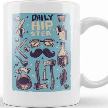 Baskı Dükkanı Daily Hipster Kupa Bardak