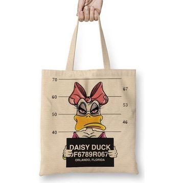Baskı Dükkanı Daisy Duck Bez Kadın Günlük Çanta
