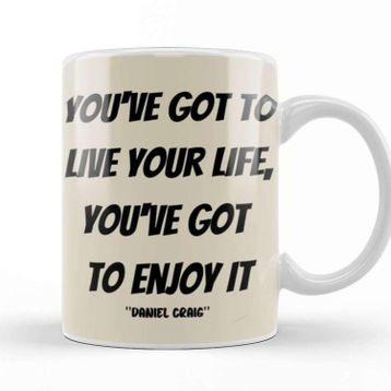 Baskı Dükkanı Daniel Craig Quotes Gift Kupa