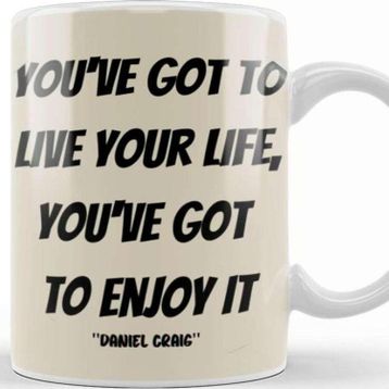 Baskı Dükkanı Daniel Craig Quotes Gift Kupa