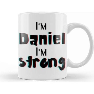 Baskı Dükkanı Daniel Name Personalized Custom Design Gift Baby Gift For Him Kupa
